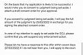 Email to claimant 2