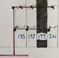 Pink delineates �the combined drain� as mentioned in the extract from the conveyance.